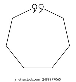 Plantillas de marco de contorno minimalista de caja de cotización