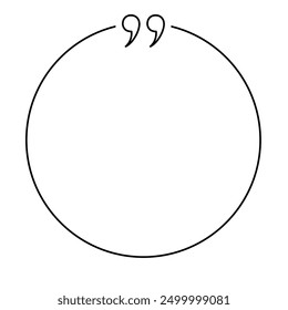 Quote box minimalist outline frame templates