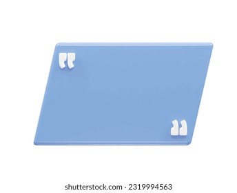 Quote box mockup illustration render