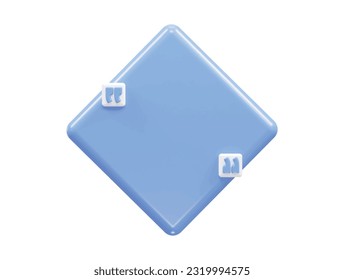 Quote box mockup illustration render