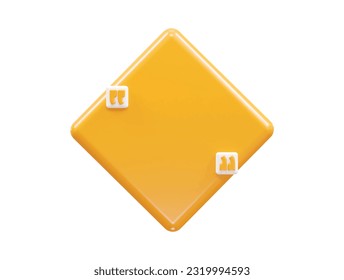 Quote box mockup illustration render