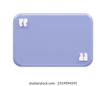 Quote box mockup illustration render