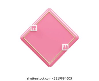 Quote box mockup illustration render