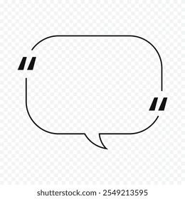 Quote box sketch text frame on white background.