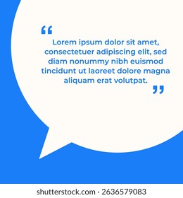 Quote bubble banners, infographics. Editable social media post templates. Colorful speech bubble design. Vector illustration