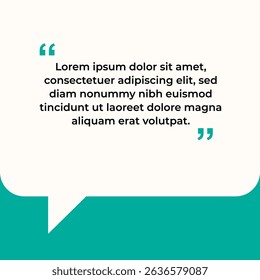 Quote bubble banners, infographics. Editable social media post templates. Colorful speech bubble design. Vector illustration
