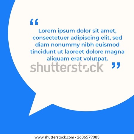 Quote bubble banners, infographics. Editable social media post templates. Colorful speech bubble design. Vector illustration