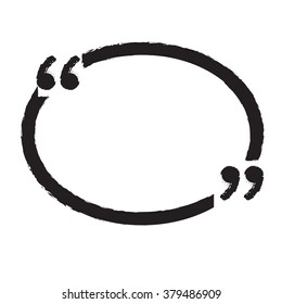 Quote bubble blank icon Illustration design