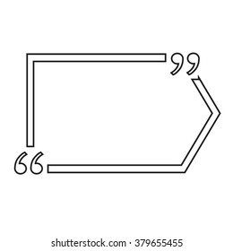 Quote bubble blank icon Illustration design