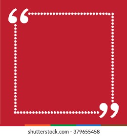 Quote bubble blank icon Illustration design