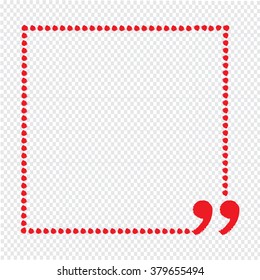 Quote bubble blank icon Illustration design