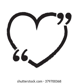 Quote bubble blank icon Illustration design