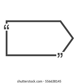 Quote bubble blank templates. Empty business card, paper sheet, information, text. Print design Vector illustration