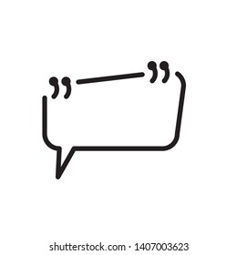 quote, bubble icon vector template