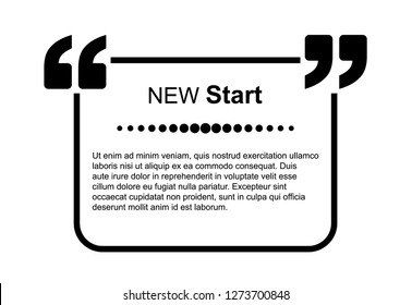 Design von Zitate-Blasen-Illustrationen. Angebotsvorlage mit Platz für Text.