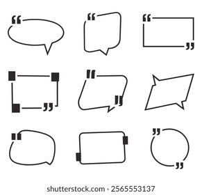 quote bubble.  speech bubble vector
