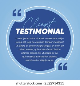 Angebotskartenvorlage - Testimonials Design - Social Media Beiträge Design