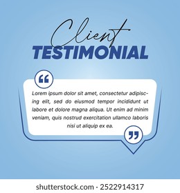 Quote Card Template - Testimonials Design - Social Media Posts Design