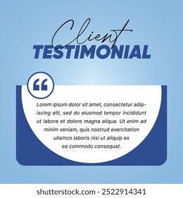 Modelo de Cartão de Citação - Design de Depoimentos - Design de Postagens de Mídia Social