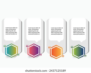Quote chat quote conversation design 4 option  gray 