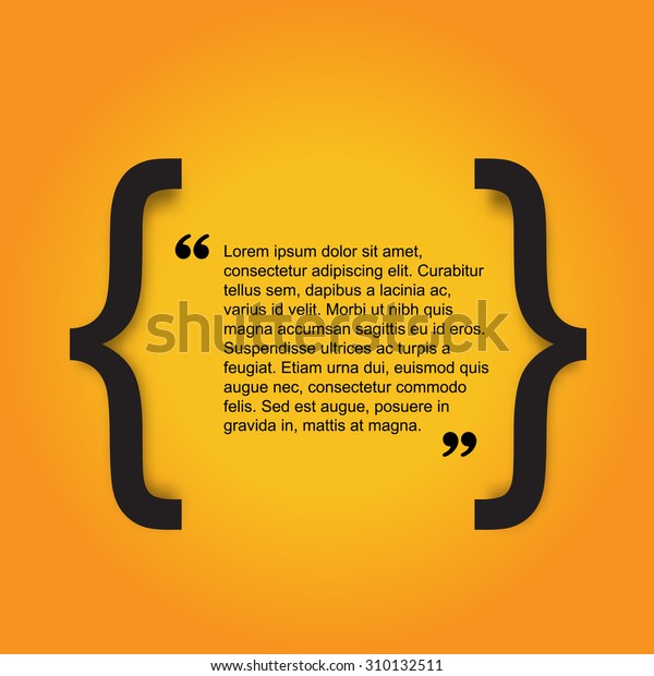 Quote Citation Typographical Poster Template Light Stock Vector