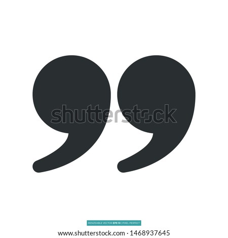 Quote close icon vector illustration logo template for many purpose