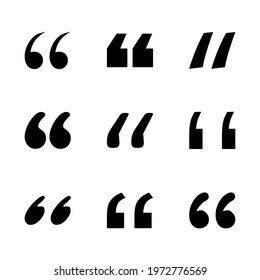 Quote concept icon, quotation speech bubble symbol, vector illustration dialog sign, text mark graphic .