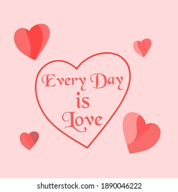 Kurzes Vektorgrafik-Design, gut für den Valentinstag und so weiter
