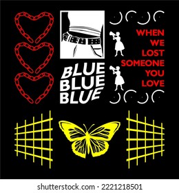 quote design pattern illustration for urban street wear