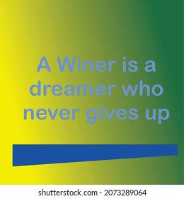 A quote design with a yellow-green gradient background