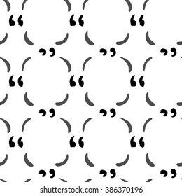 Quote drawing on a white background seamless pattern vector