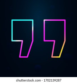 quote, editorial nolan icon. Simple thin line, outline vector of Editorial design icons for ui and ux, website or mobile application