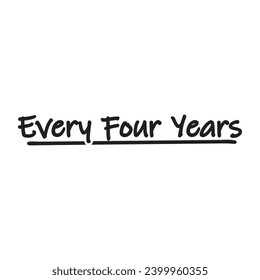 citar cada año vector de diseño de texto aislado en fondo blanco