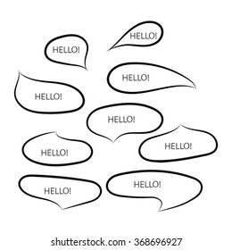 Quote form, paper sheet, information or text. Empty template, vector set. Quote blank template. Print design.