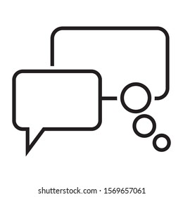 Quote frame banner callout text with combination vector icon