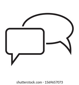 Quote frame banner callout text with combination vector icon