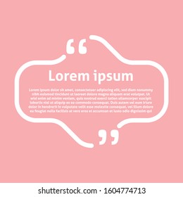 Quote frame design, quote background design, quote frame vector