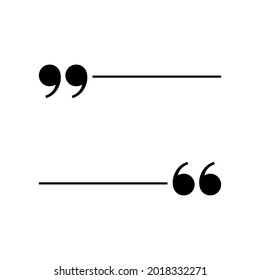 Quote. Quote frame. Frame icon. Decoration shape.