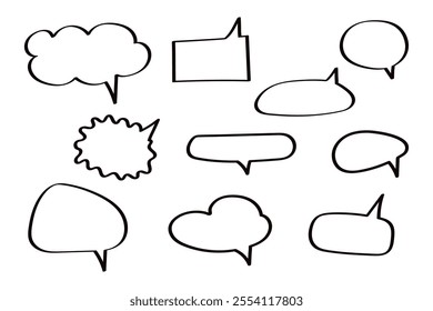 Quote frame, message set. Speech bubble with empty space. Quote icon. Blank quote text template information box design quote bubble blog quotes symbols.