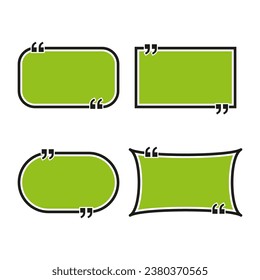 Quote frames. Blank template. Vector illustration. EPS 10.