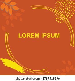 Quote frames template. Modern elements creative and comment text frame with yellow and brown color. Creative vector banner illustration.