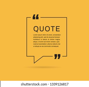 Quote Frames Templates Vector Illustration Stock Vector (royalty Free 