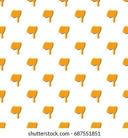 Quote from honey pattern seamless repeat in cartoon style vector illustration