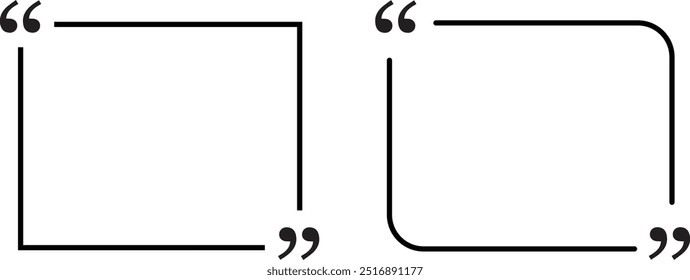 Icono de presupuesto. Burbuja de discurso de chat negro con comillas aisladas sobre fondo blanco. ilustración de estilo de moda plana sobre fondo blanco. eps