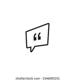Quote icon design. vector illustration