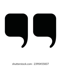 Quote icon design vector illustration with transparent background