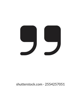 Quote icon Flat line illustration