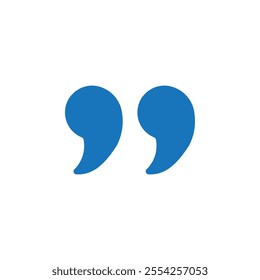 Quote icon Flat line illustration