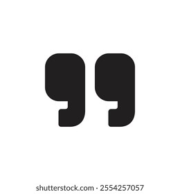 Quote icon Flat line illustration