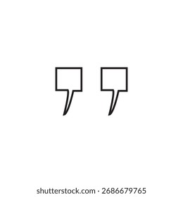 Icono de cita Ilustración Elemento Diseño